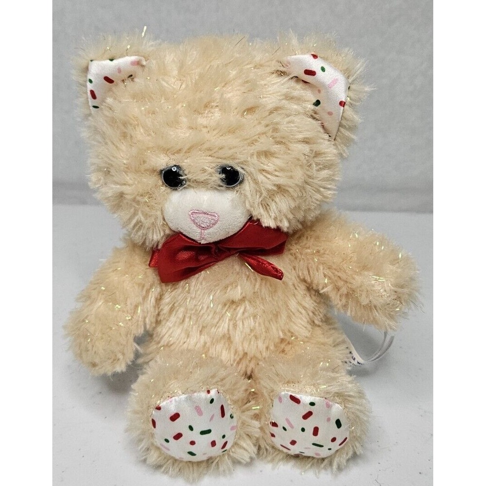 Build Bear Sugar Cookie Cat Plush Small Fry Mini Christmas Buddie Stuffed Toy 7"